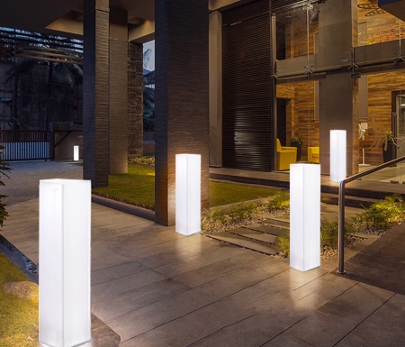 Светильник Колонна 30х45  питание от АКБ, RGB