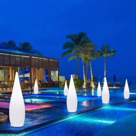 Светильник Капля 24х80 питание от 220, RGB